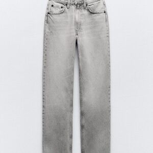 Zara Women's Gray Straight Leg Pants